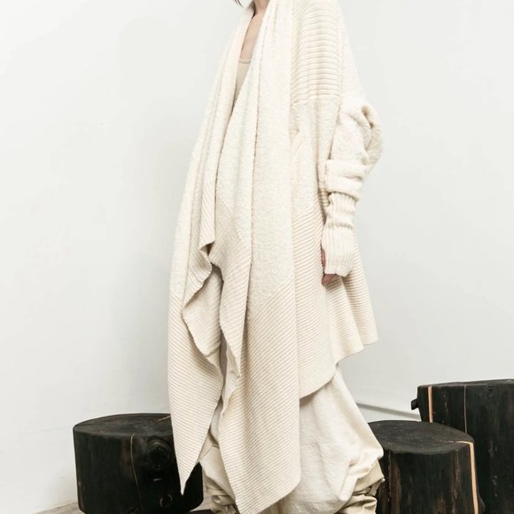 Nicholas K Sweaters - Ivory Novado Maxi Cardi